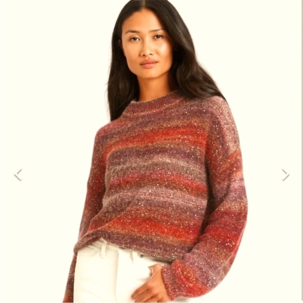 BANANA REPUBLIC Ombre Sequin Sweater size L - Picture 2 of 6